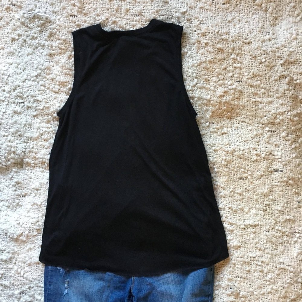 Modern Lux Black Moon Graphic Asymmetrical Tank XS - Picture 4 of 5